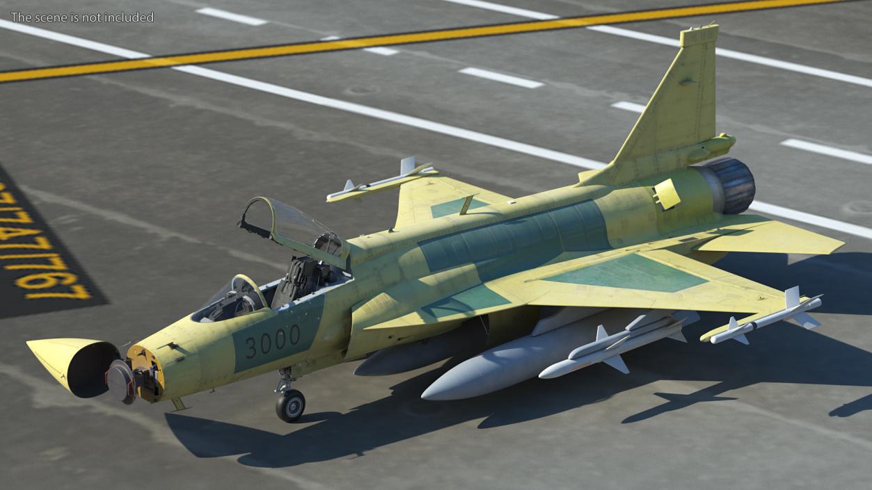 3D JF-17 Prototype with Armament Rigged