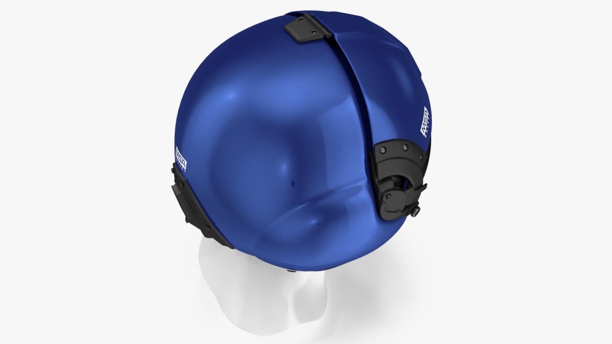 3D model Helicopter Flight LH350 Helmet Blue