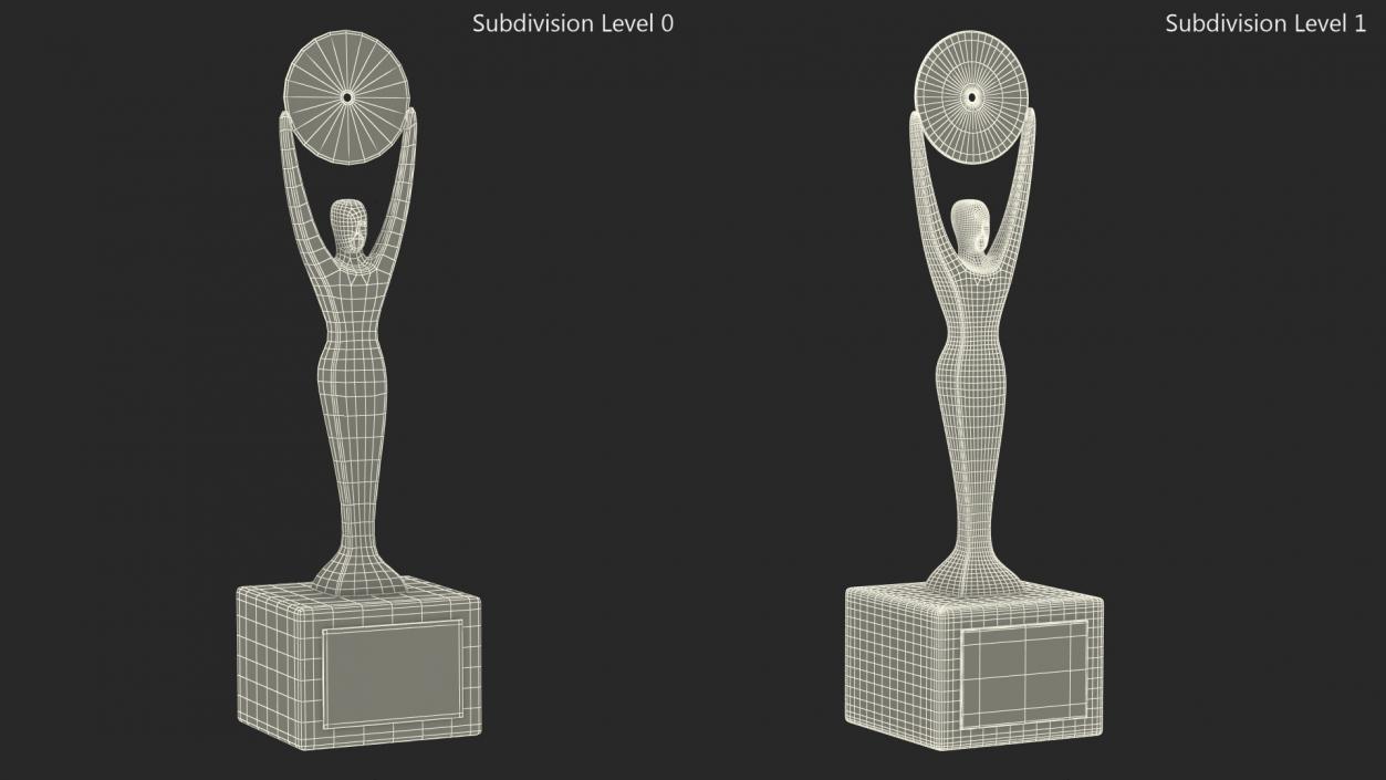 3D Rock and Roll Hall of Fame Trophy model