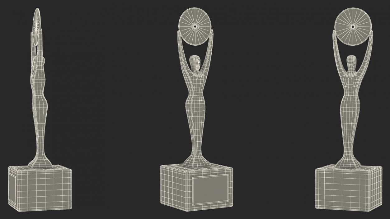 3D Rock and Roll Hall of Fame Trophy model