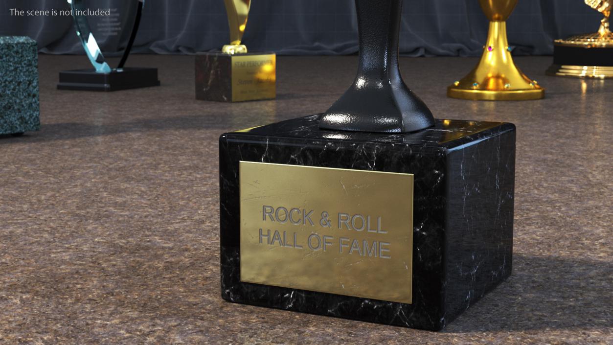 3D Rock and Roll Hall of Fame Trophy model