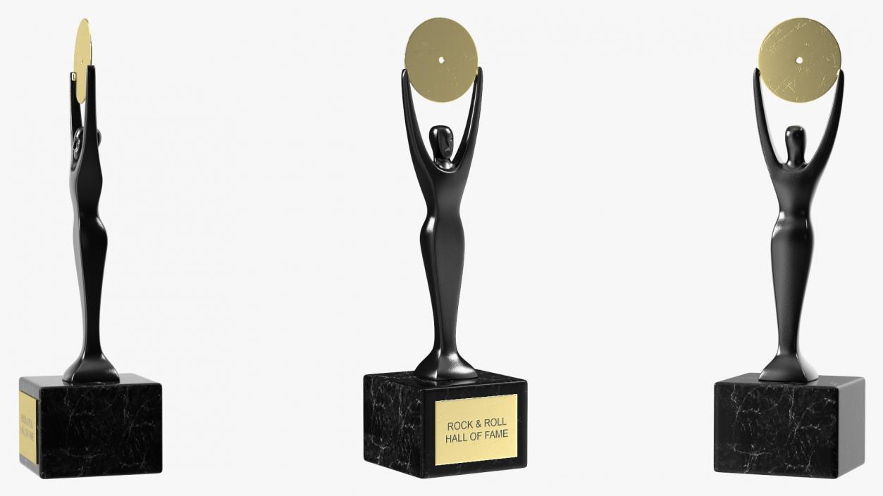 3D Rock and Roll Hall of Fame Trophy model