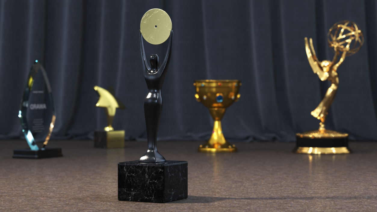 3D Rock and Roll Hall of Fame Trophy model