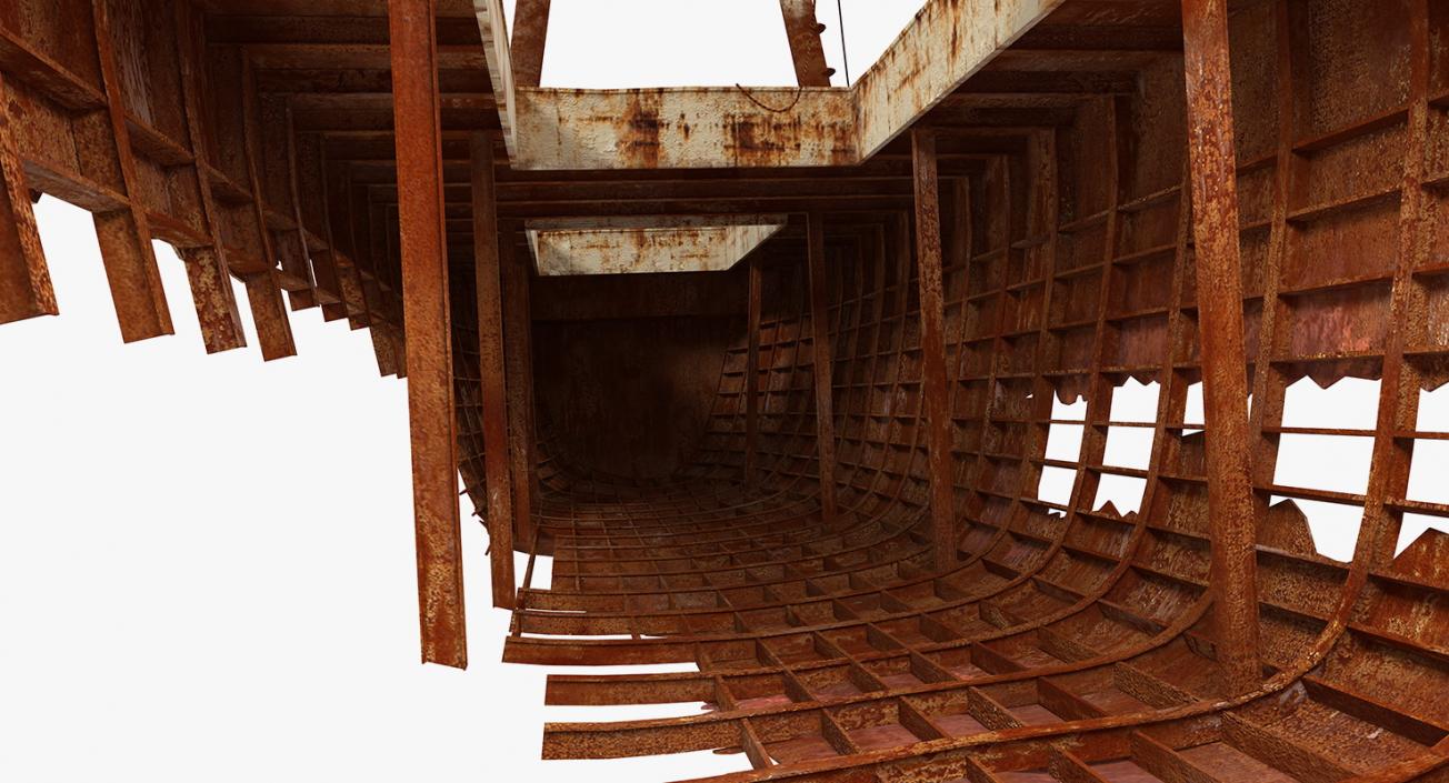 3D Rusty Ship Wreck