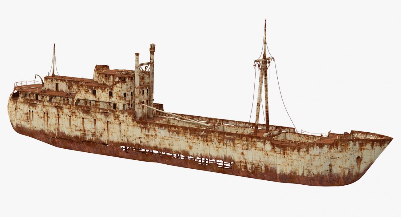 3D Rusty Ship Wreck