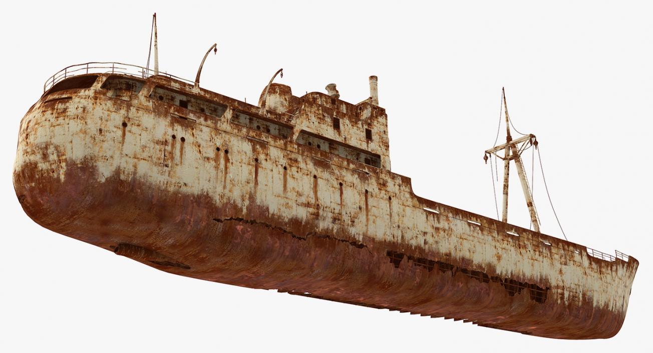 3D Rusty Ship Wreck