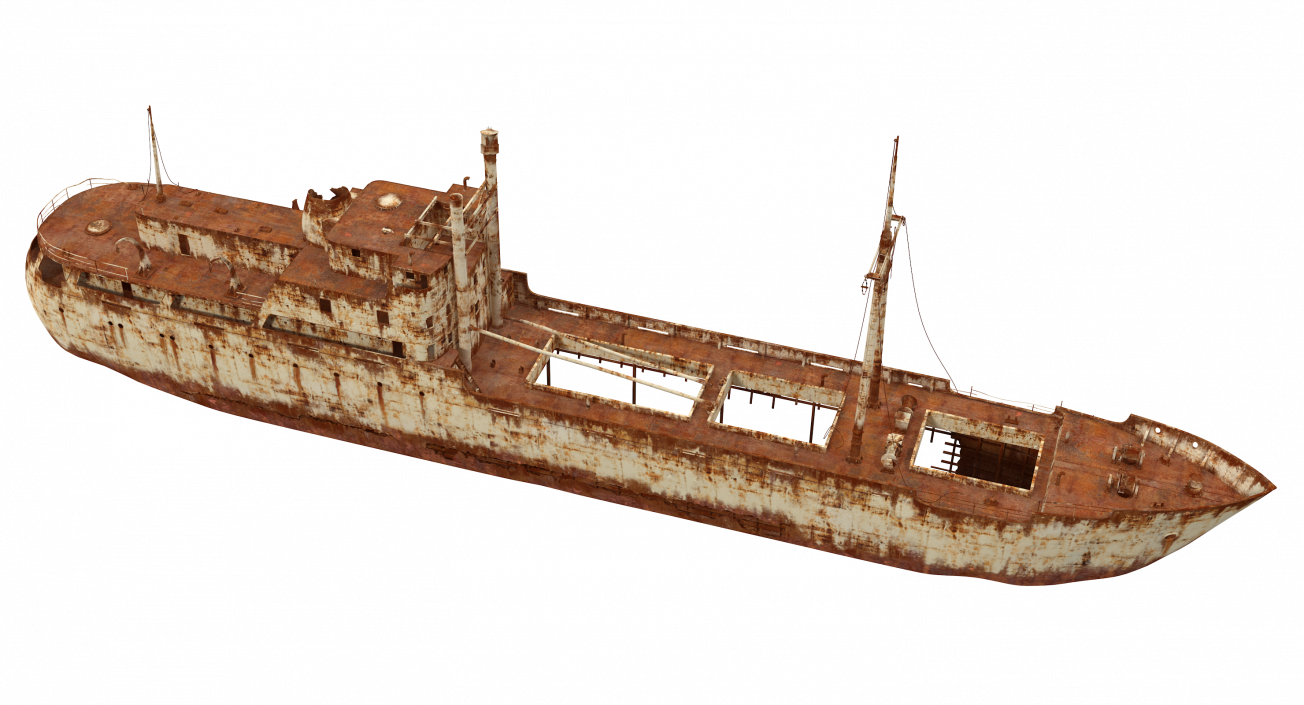 3D Rusty Ship Wreck