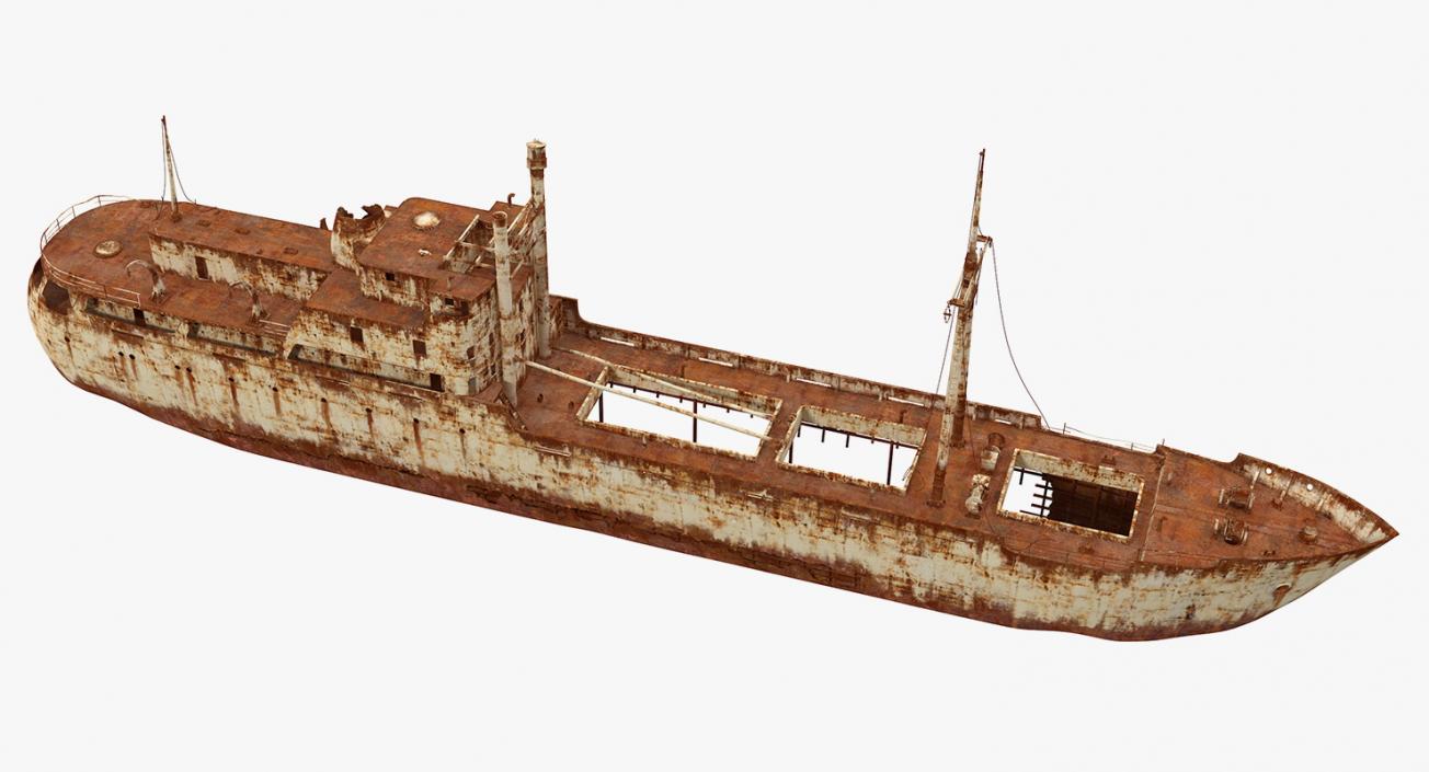 3D Rusty Ship Wreck