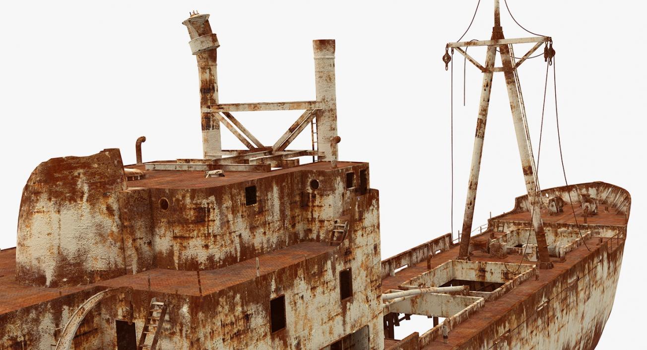 3D Rusty Ship Wreck