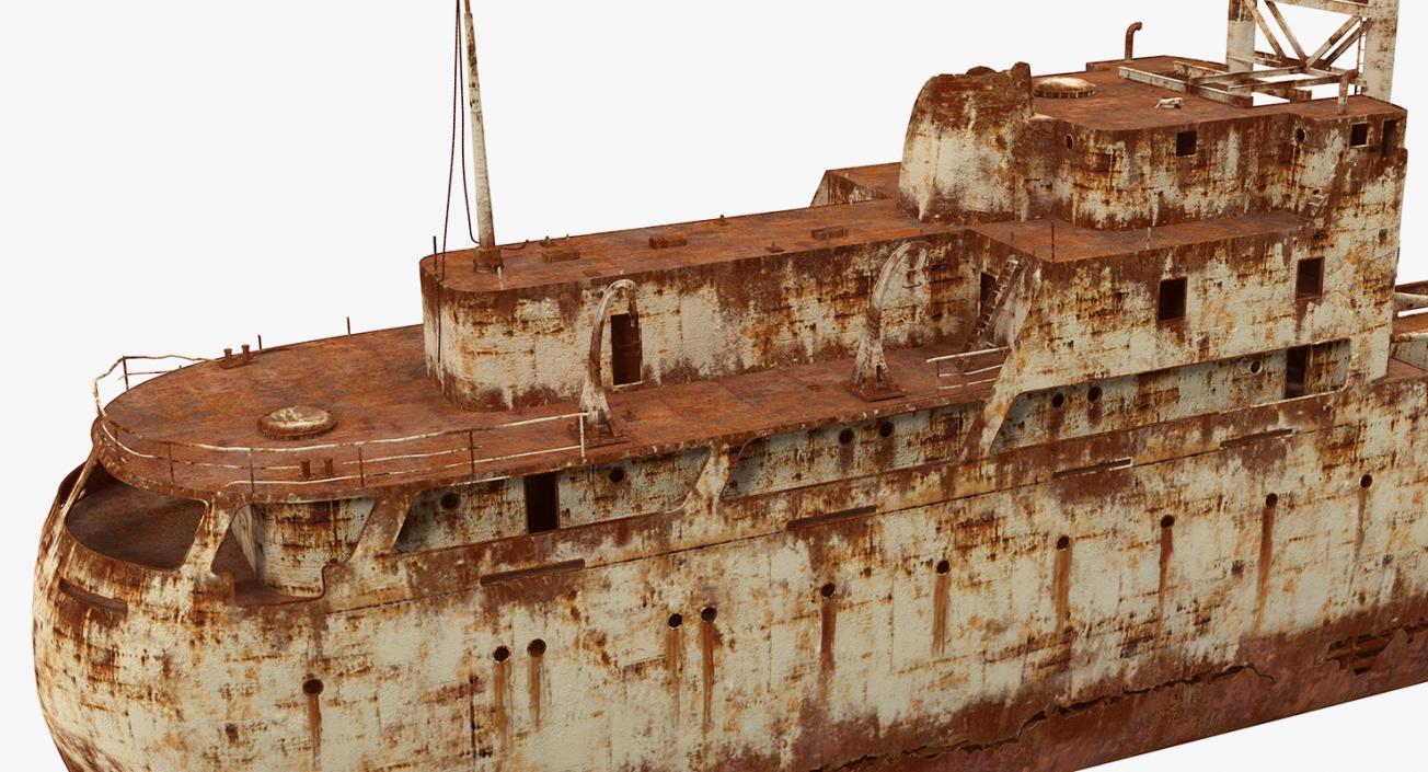 3D Rusty Ship Wreck