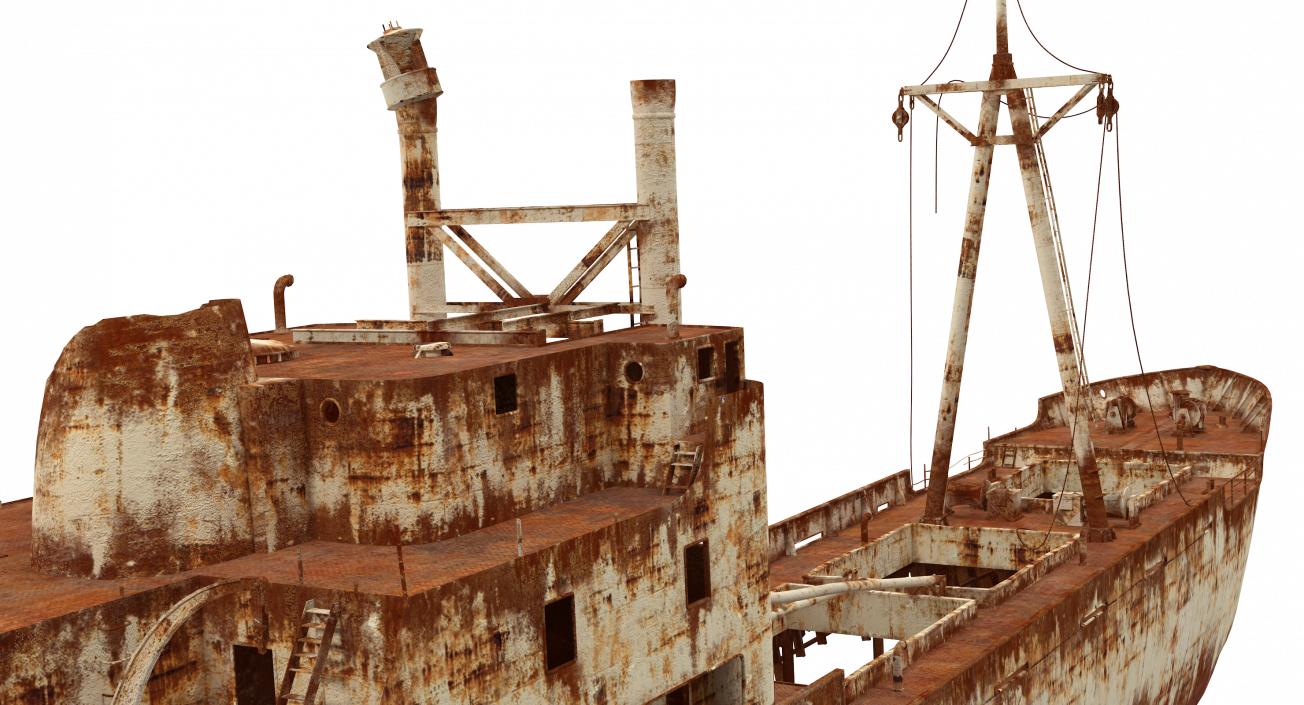 3D Rusty Ship Wreck