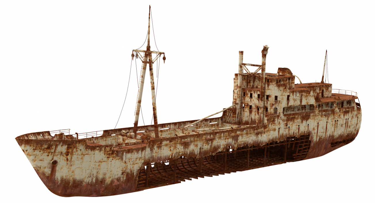 3D Rusty Ship Wreck