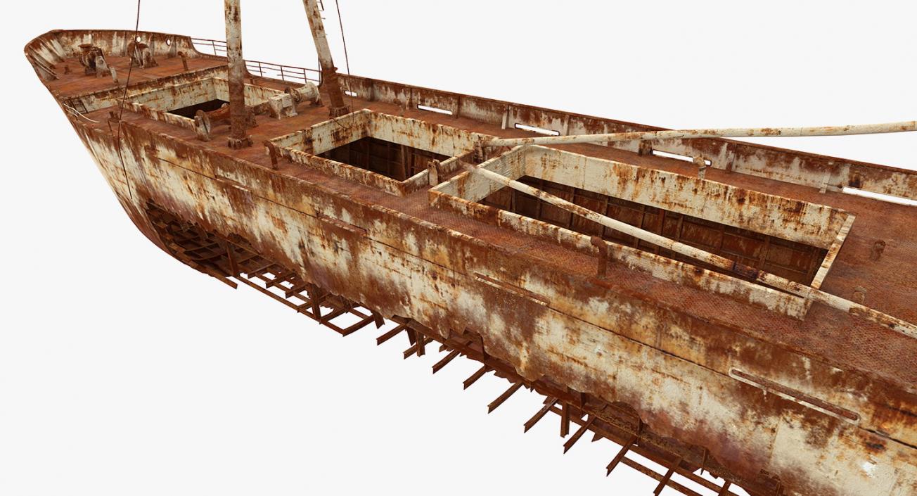 3D Rusty Ship Wreck