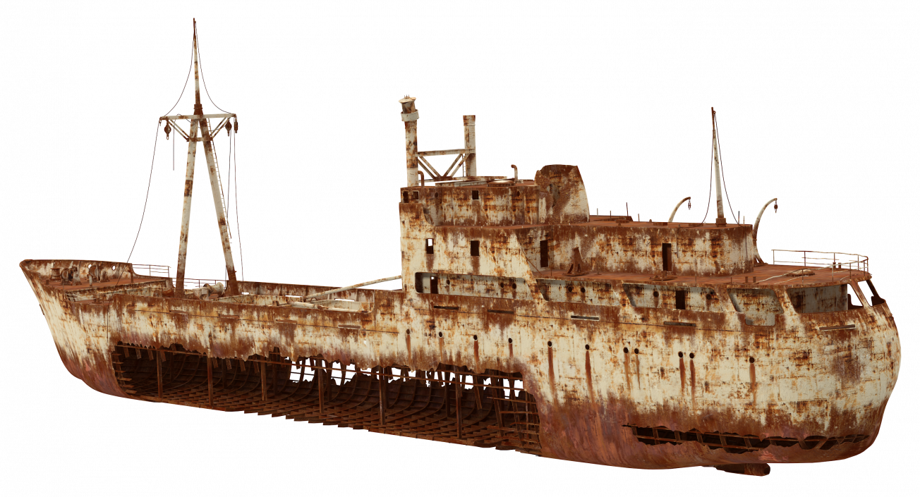 3D Rusty Ship Wreck