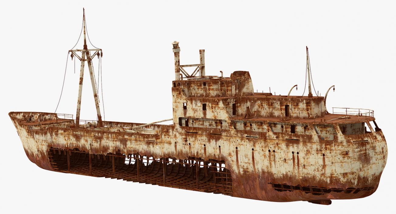 3D Rusty Ship Wreck