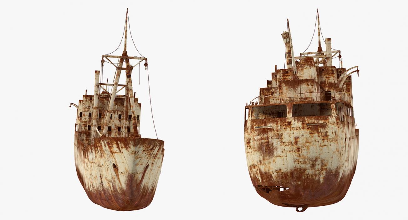 3D Rusty Ship Wreck