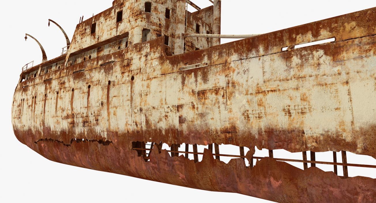 3D Rusty Ship Wreck