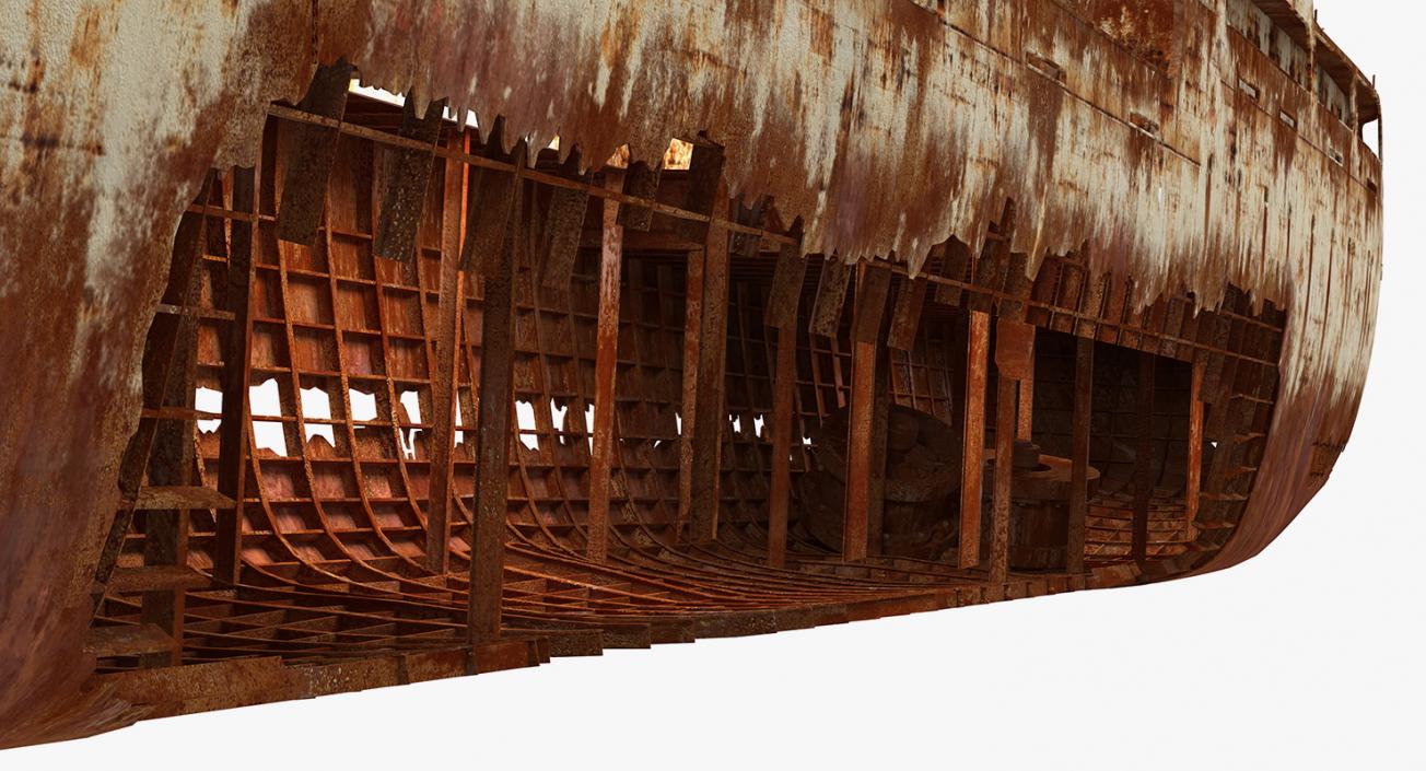 3D Rusty Ship Wreck