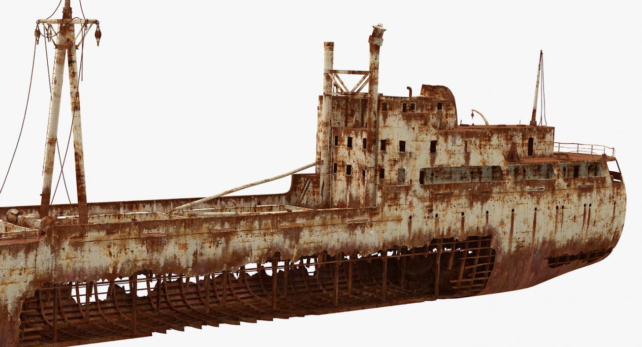 3D Rusty Ship Wreck