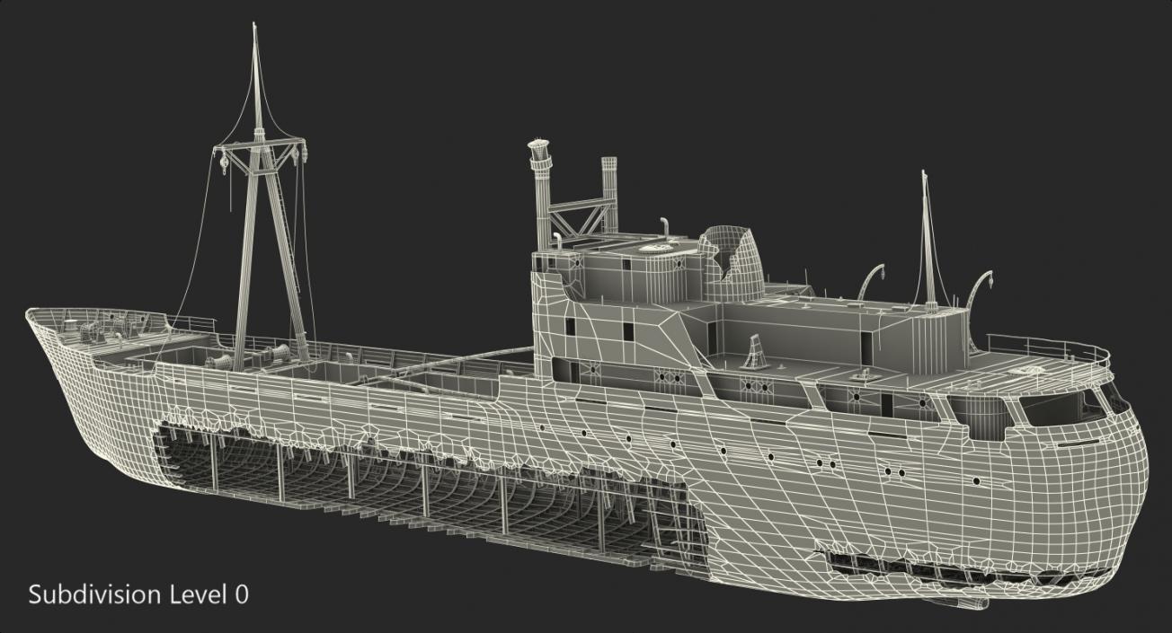 3D Rusty Ship Wreck