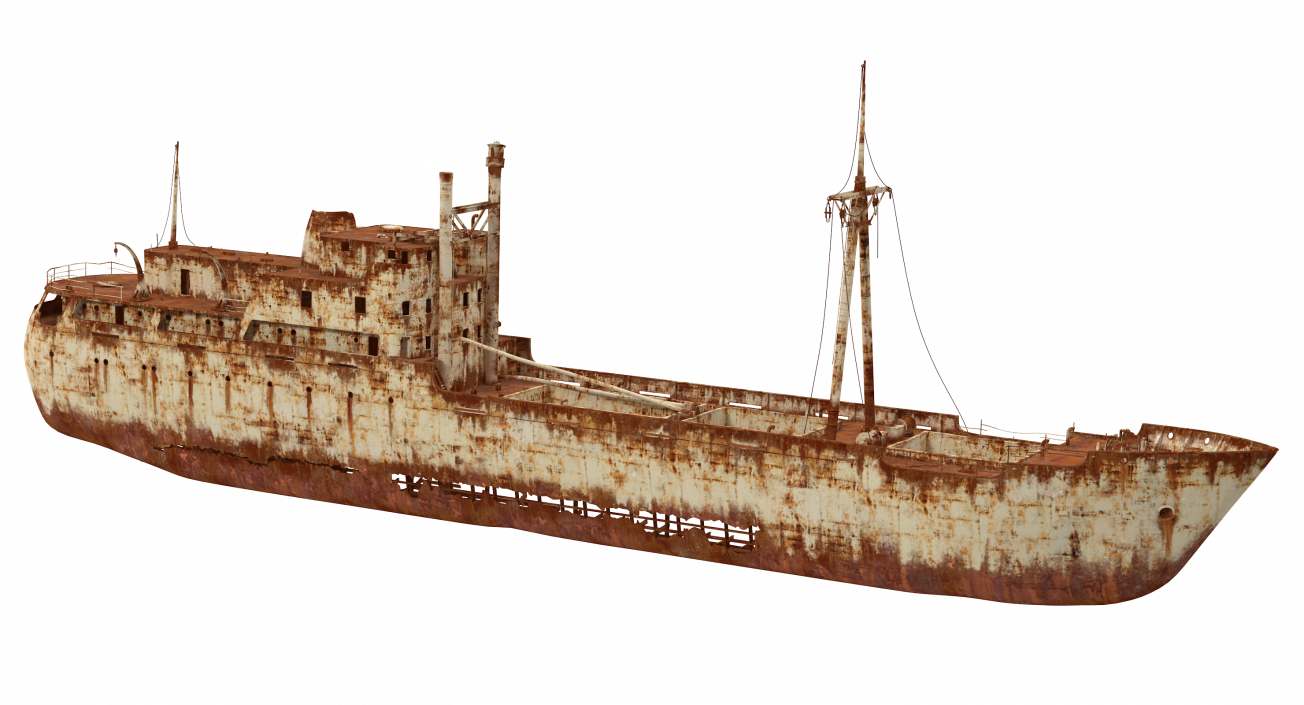 3D Rusty Ship Wreck