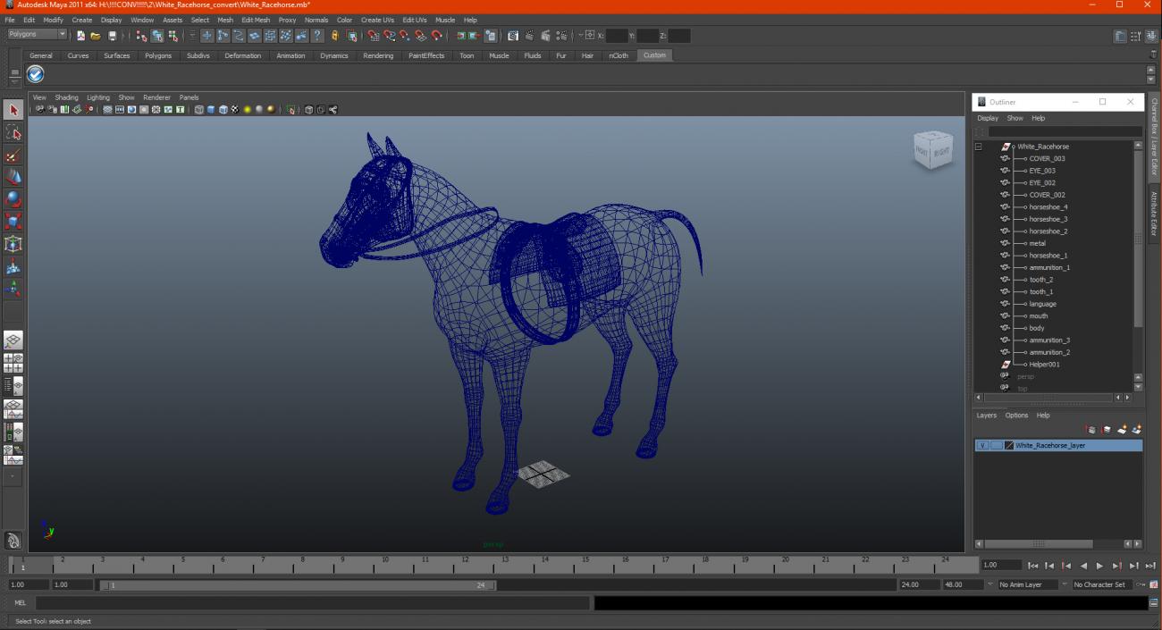 3D model White Racehorse