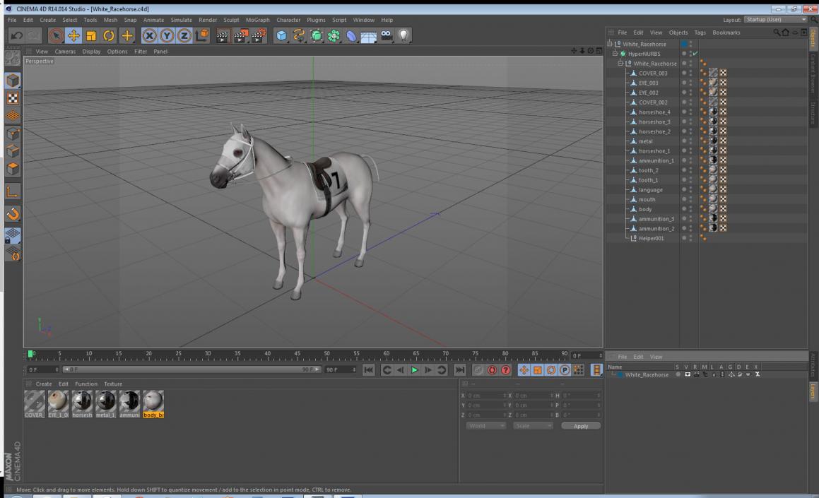 3D model White Racehorse