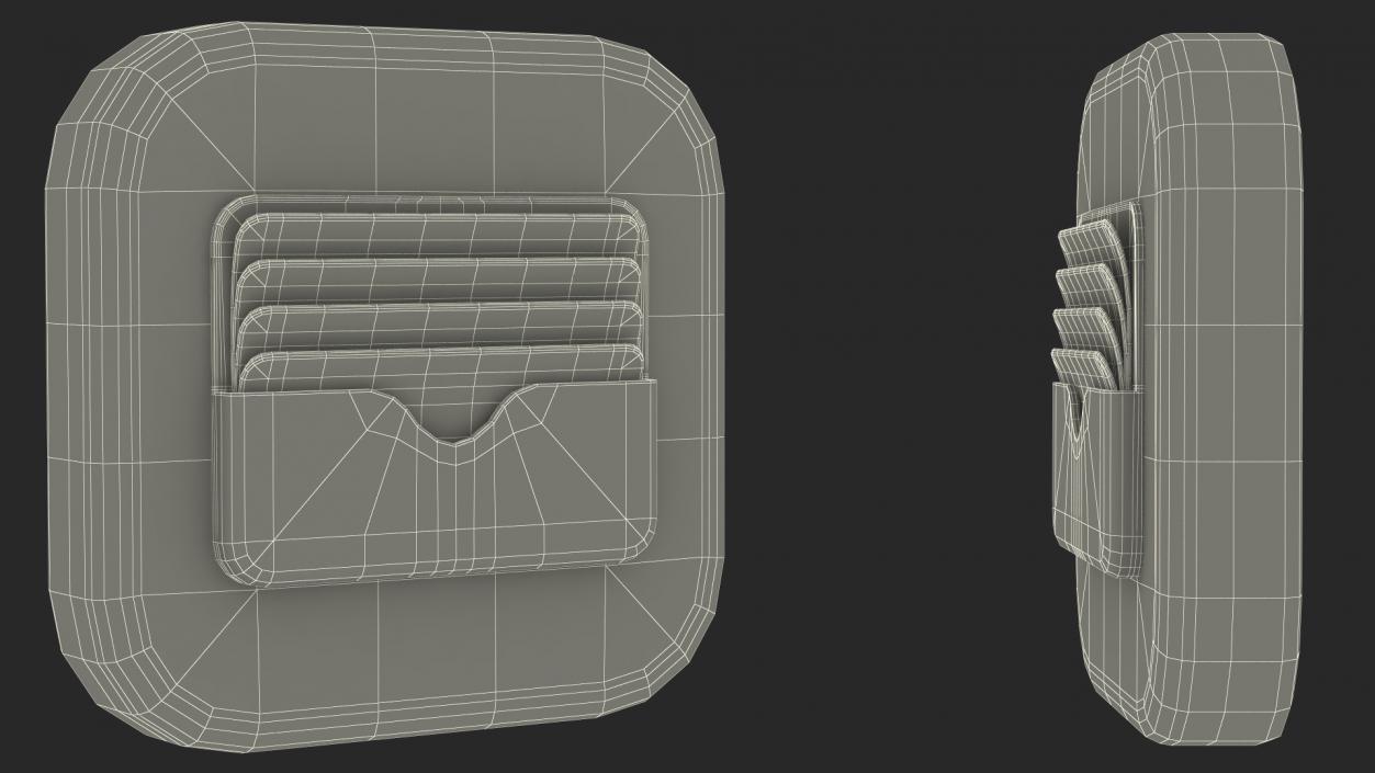 iPhone iOS Wallet Icon 3D
