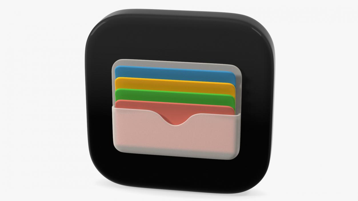 iPhone iOS Wallet Icon 3D