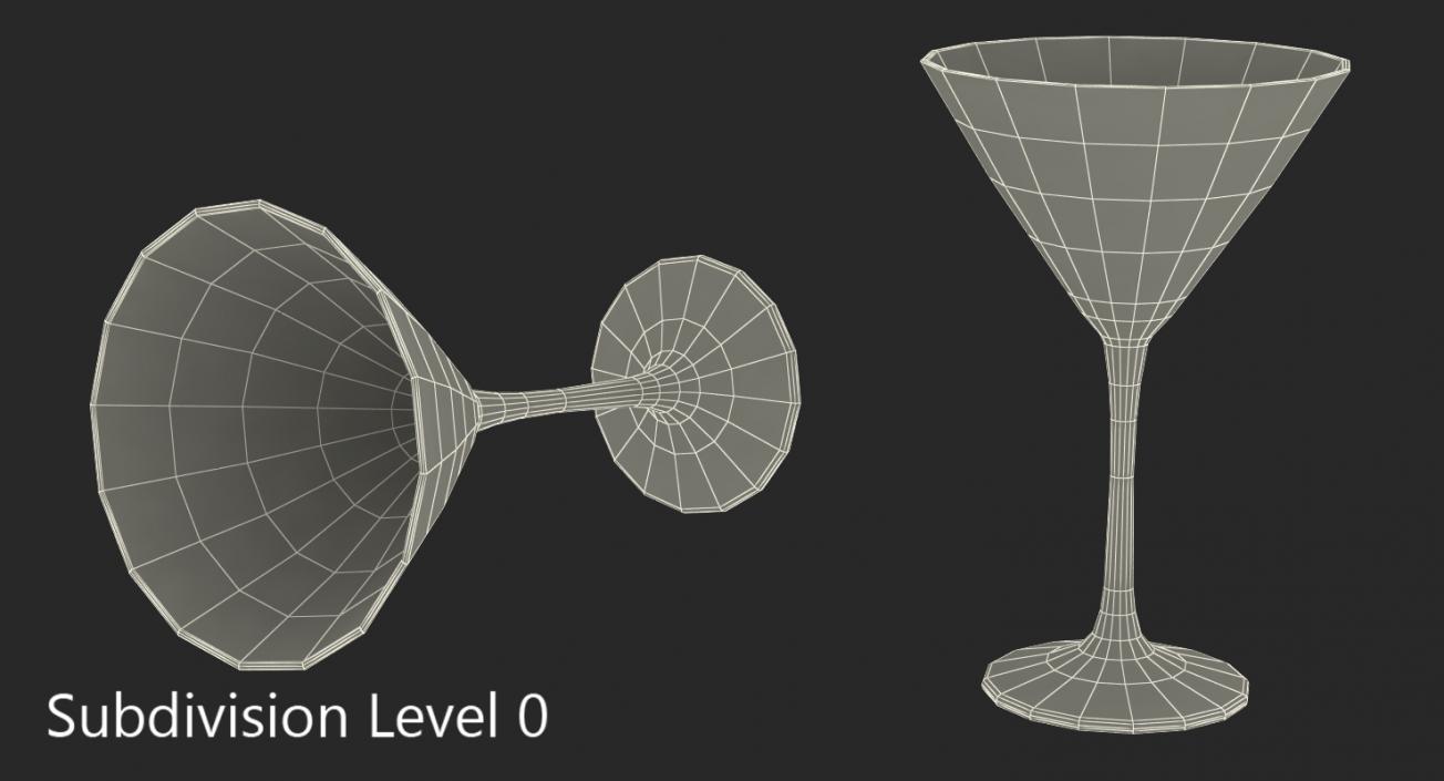 Cocktail Glass Martini 3D