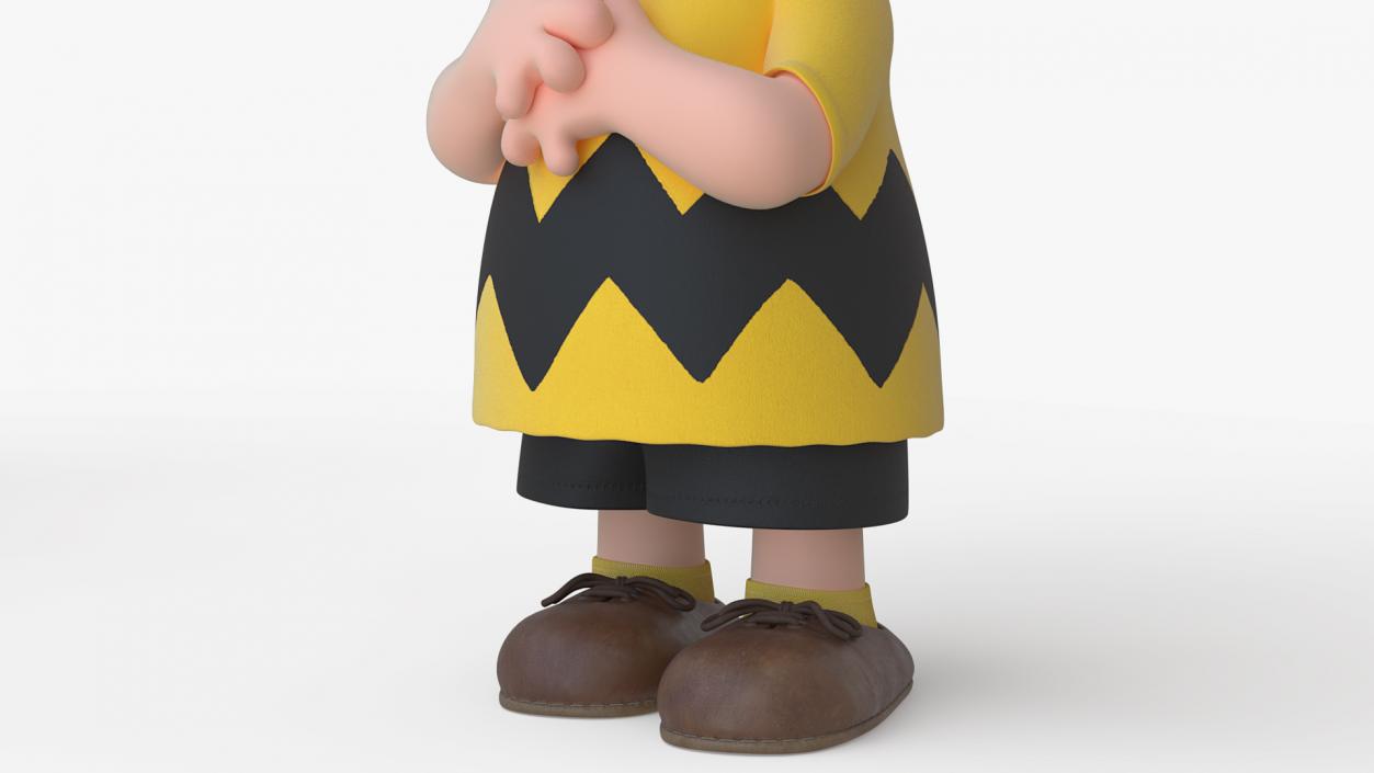 3D model Charlie Brown Scared Pose