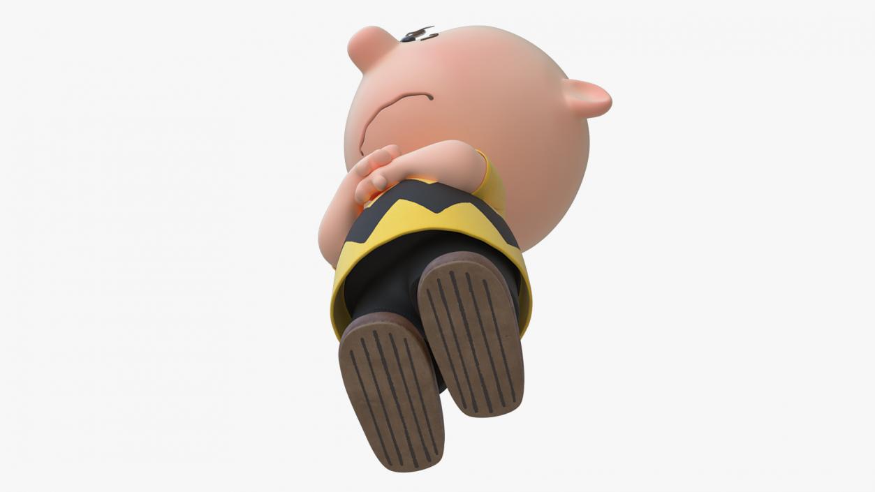 3D model Charlie Brown Scared Pose