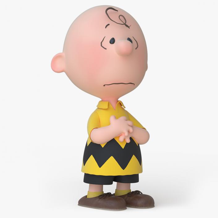 3D model Charlie Brown Scared Pose