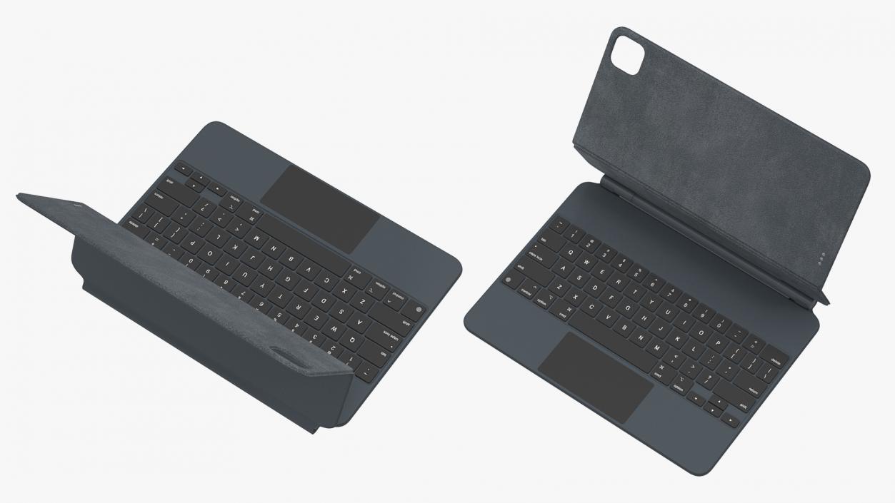 3D Magic Keyboard for 11 inch iPad Rigged model