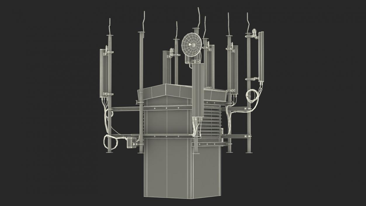 3D Cell Phone Towers Collection model