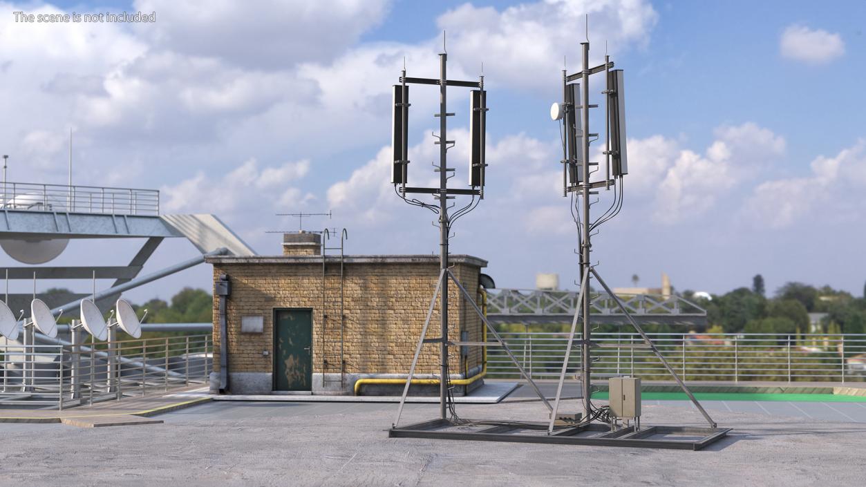 3D Cell Phone Towers Collection model