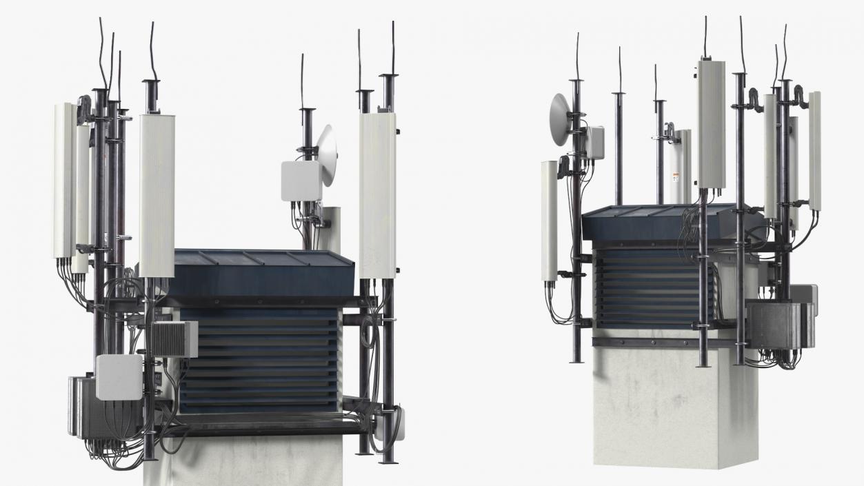 3D Cell Phone Towers Collection model