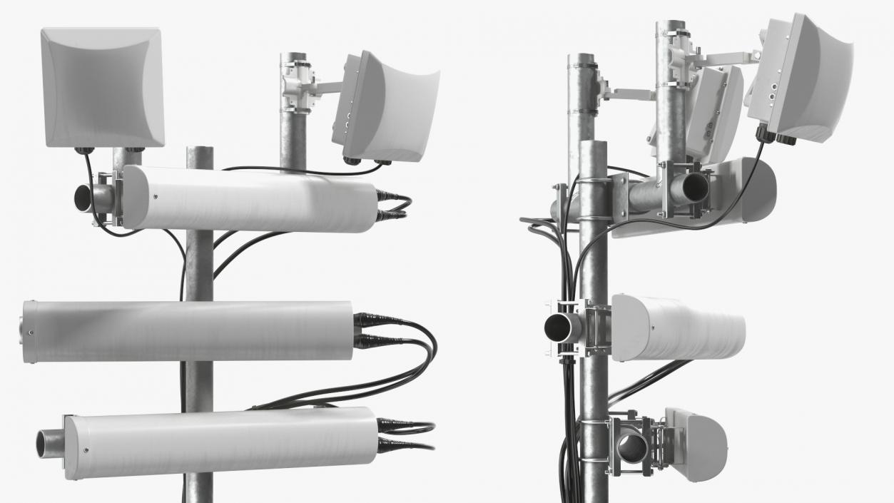 3D Cell Phone Towers Collection model