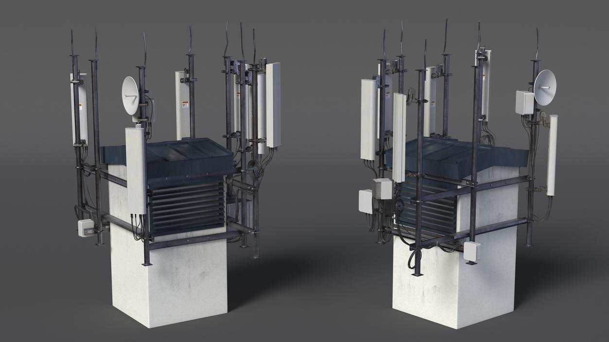 3D Cell Phone Towers Collection model