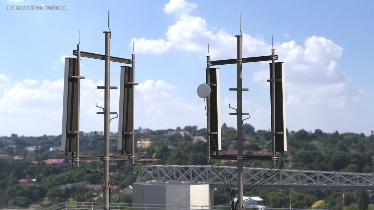 3D Cell Phone Towers Collection model