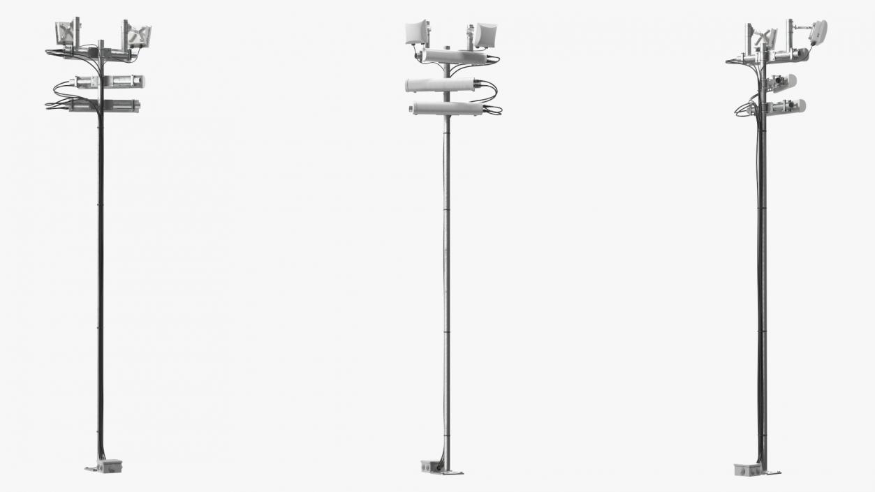 3D Cell Phone Towers Collection model