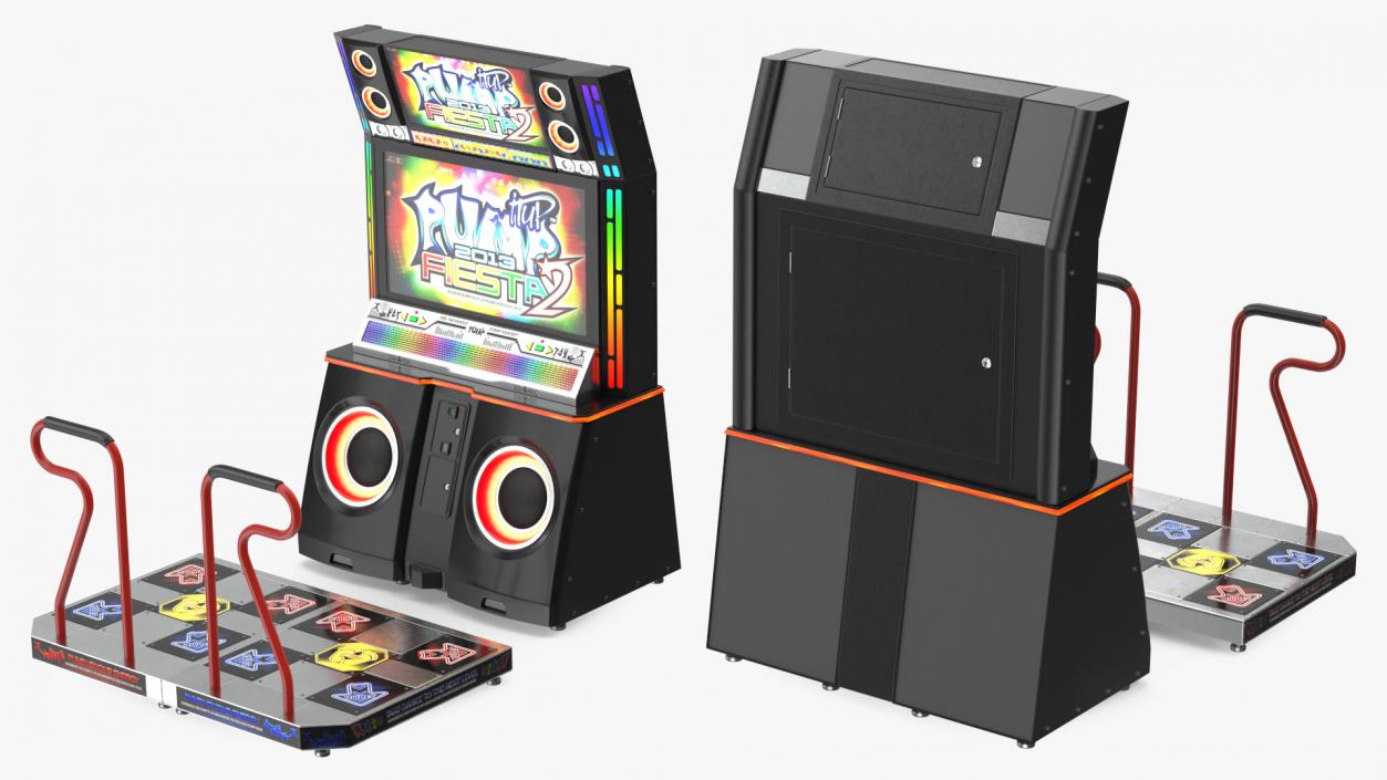 3D model Pump It Up Fiesta 2 Arcade Dance Machine