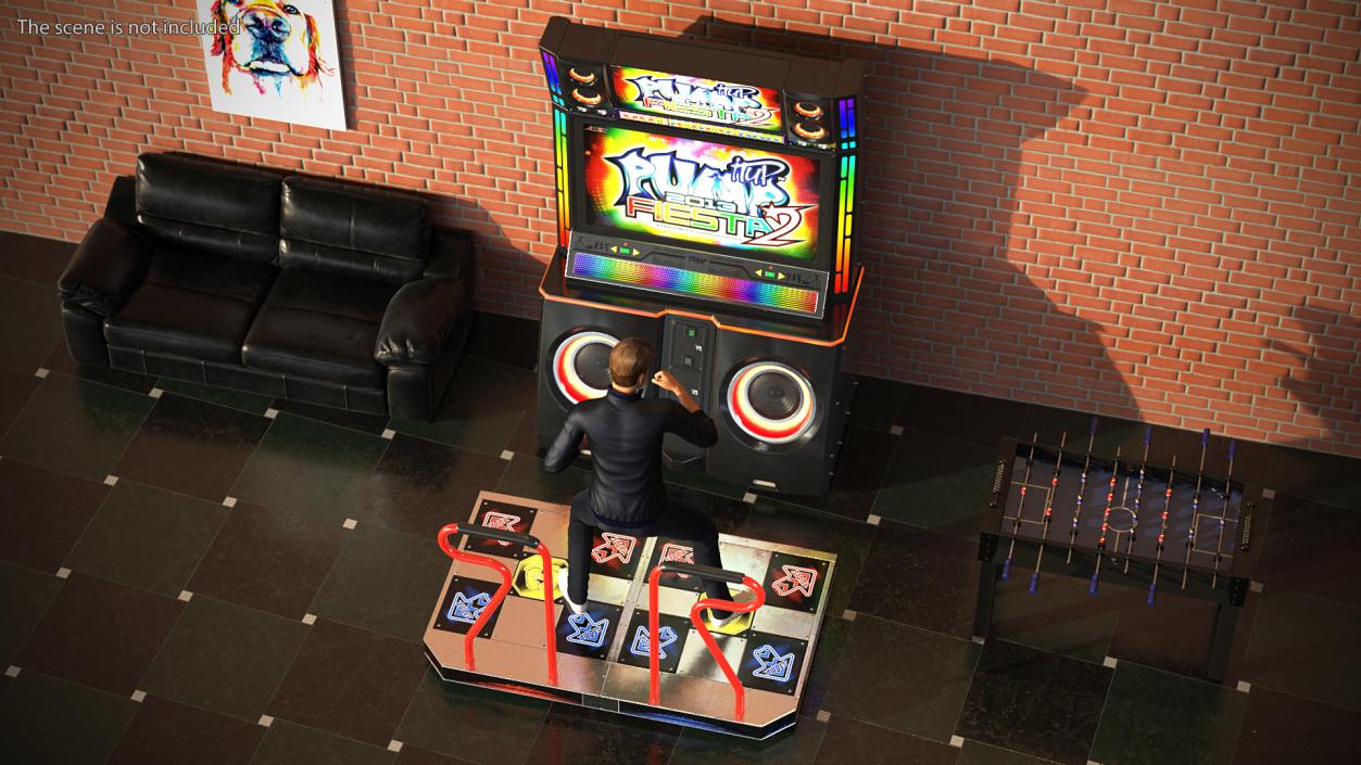 3D model Pump It Up Fiesta 2 Arcade Dance Machine