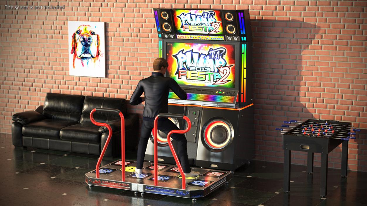 3D model Pump It Up Fiesta 2 Arcade Dance Machine