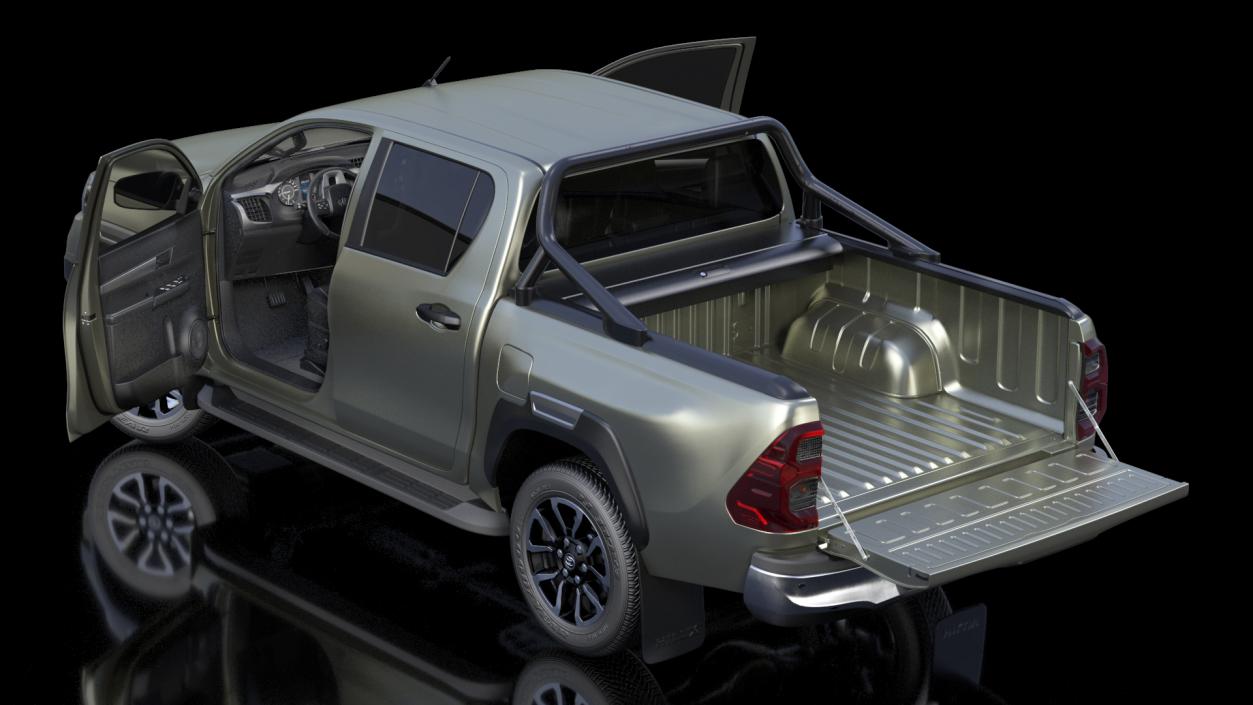 Toyota Hilux 2022 Rigged 3D model