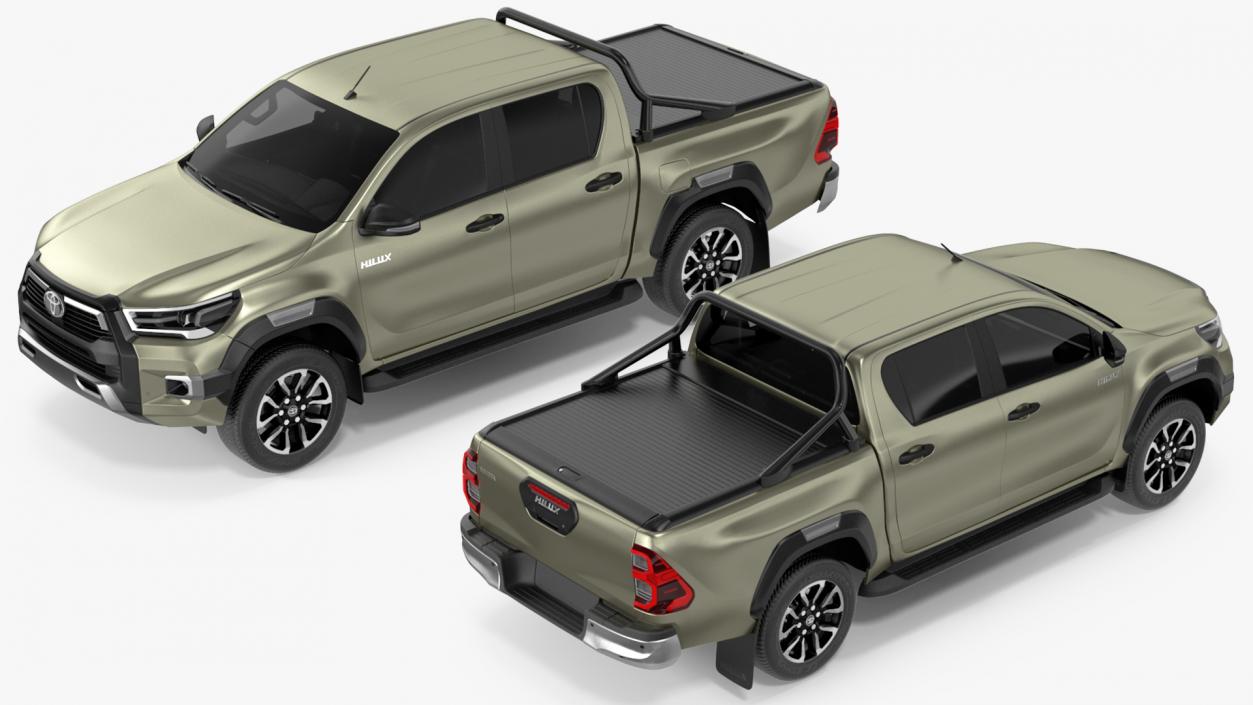 Toyota Hilux 2022 Rigged 3D model