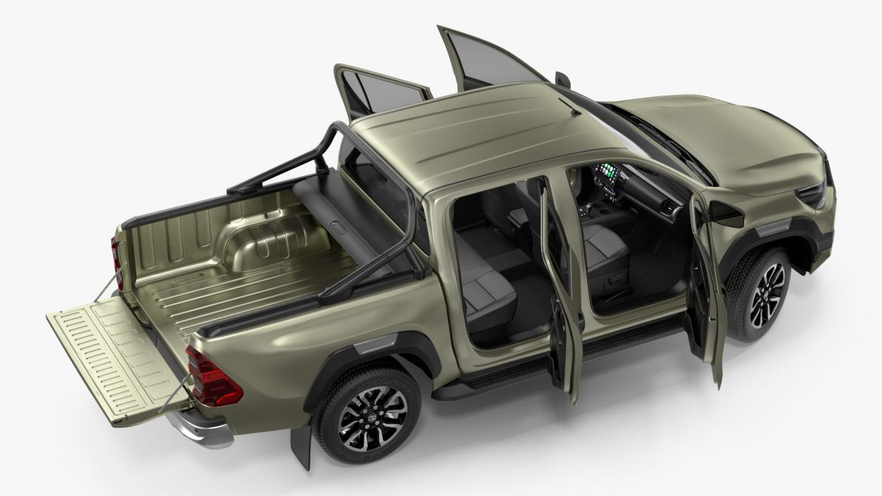 Toyota Hilux 2022 Rigged 3D model