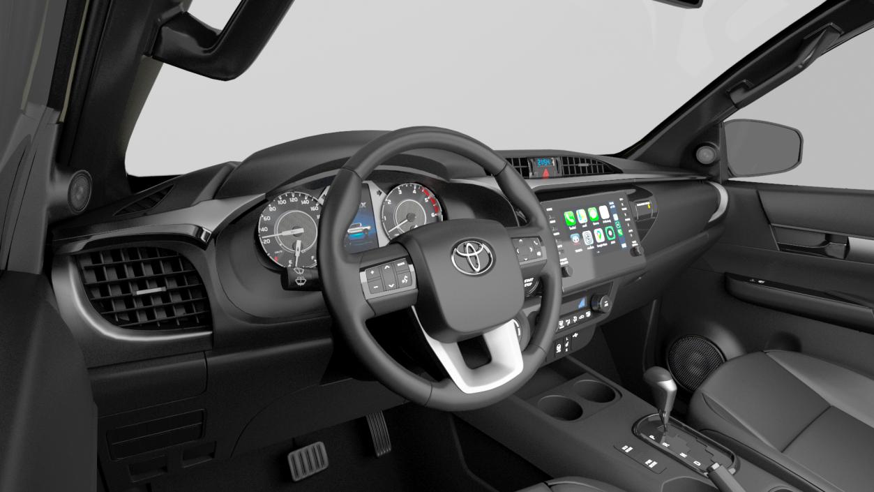 Toyota Hilux 2022 Rigged 3D model