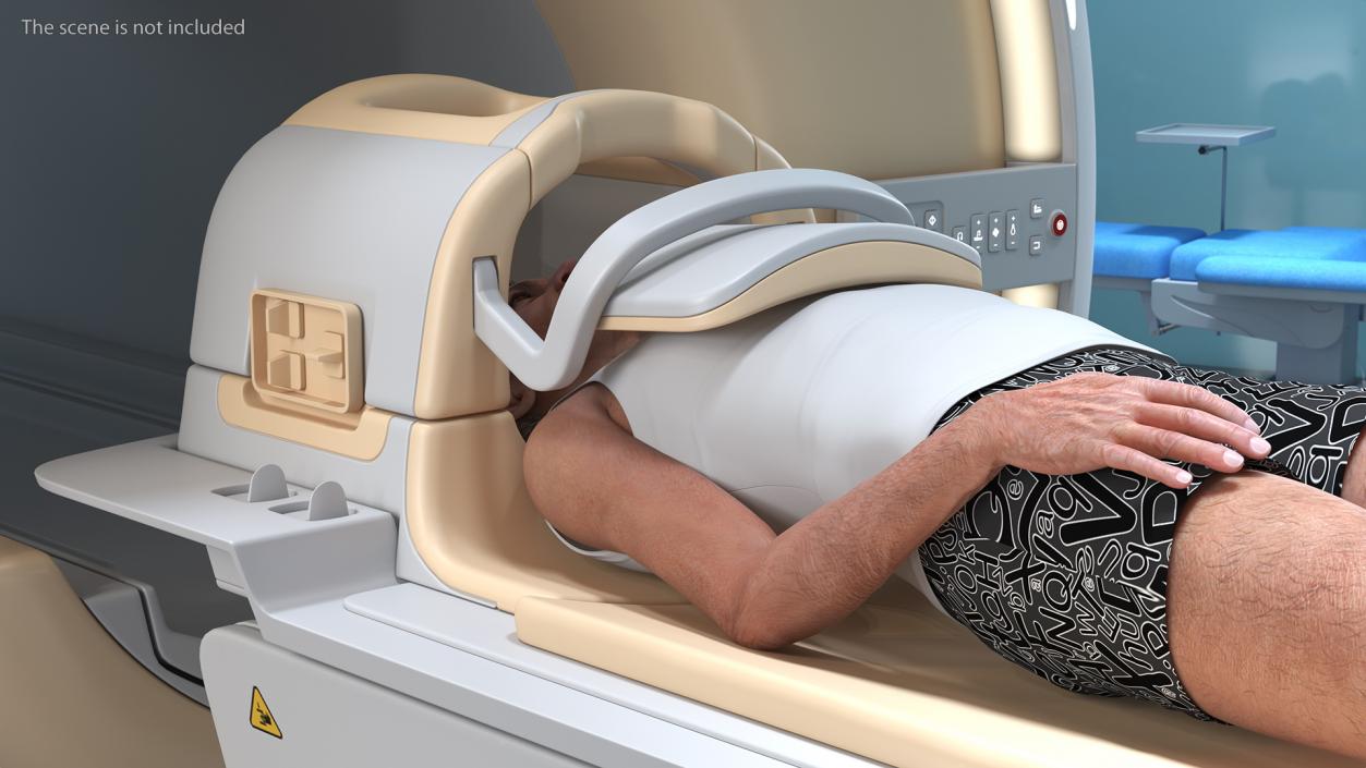 MRI Scanner Philips with Patient Rigged 3D model