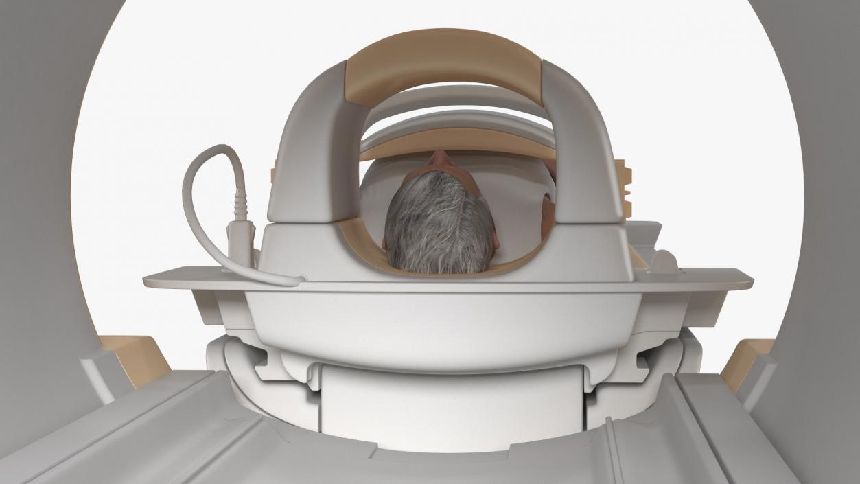 MRI Scanner Philips with Patient Rigged 3D model